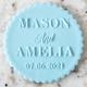 Custom Wedding Names & Date Biscuit Cookie Popup Embosser Stamp Fondant Cake Decorating Icing Stencil Clay