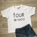 Four-Nado, Fournado Cute Birthday Outfit, 4Th Birthday, Boys Fourth