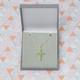 Peridot Swarovski Crystal Cross Pendant - Green Necklace Pd/Cross/P