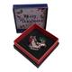 Christmas Brooch 2022 Genuine Crystal UK Seller Santa Sleigh Reindeer Decorations Pin Badge Boxed Xmas Gifts Mum Nan Teacher