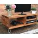 Tv Stand Tudor Oak Industrial Hairpin Legs Handmade Solid Wood Console Media Chunky Rustic Wooden Reclaimed Scaffold Board