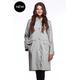 Women's Waterproof Rainoat/Womens Jacket Grey Knee Length Raincoat By Viema - V01300