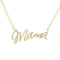 Mama Necklace Gold, Sterling Silver Necklace, Script Mamanecklace, Silver, Jewelry Gift For Mum, Mothers Day Gift, Letter