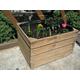 2 X Planters Vintage Rustic European Wooden Apple Crates, Wooden Garden Trough Planter Veg Bed Flower Plant Pots