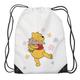 Winnie The Pooh Themed Funny Drawstring Bag Gym Sack Sports Bag