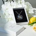 Forget Me Not Real Pressed Flower Necklace For Women, Resin Necklace, Dried Jewellery Gifts, Birthday Gifts Her, Pendant