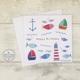 Nautical Birthday Card, Personalised Happy Lighthouse, Anchor & Fish Coast Add A Name/Relative And/Or Any Age