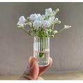 Dollhouse Miniature Flowers in Glass Vases Dolls House Modern Living Room Decor Flower With Bottle 16Th Scale