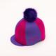 Two-Tone Purple & Cerise Riding Hat Cover