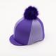 Purple & Lilac Panelled Riding Hat Cover