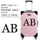 Suitcase Sticker, Initial Name Sticker For Suitcase, Suitcase Luggage Case Personalized Stickers