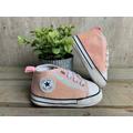 Baby High Top Sneakers, Like Converse Baby's 1St Shoes Sneakers/Crib Shoes /Baby Shower Gift New Light Pink Glitter Star