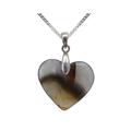 sterling Silver Agate Heart Pendant & Optional Necklace High Quality British Made Jewellery