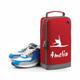 Personalized Shoe/Boot Bag/Sports Printed With Name Grey For School Or Club Use - Red