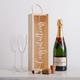 Personalised Congratulations Bottle Box Congrats Gift Present Champagne Wooden Wine Couple Corporate Boxes