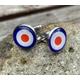 Spitfire Cufflinks, Raf Cufflinks, Roundel Themed Gift, Airfix Enthusiast The Who, Red White & Blue Cufflink