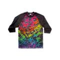 The Rainbow Leopard Tie Dye Baseball Tee