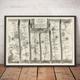 Old Road Map, London To Dover, 1645 - Historic Kent A2 Travel Map Blackheath, Dartford, Rochester, Canterbury Framed, Unframed