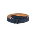 Blue Suede Belt Strap - Leather For Woven Men's Embossed Navy Real