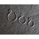 Fake Nose Rings, Fake Body Jewellery, Piercing, Silver Ring, 6mm 8mm Ring