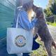Personalised Dog Totebag, Pet Shopper Bag, Cotton Canvas Dog Lover Gift, Cockerpoo Totebag Pug Bag Spaniel