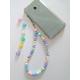 Pastel Beaded Personalised Phone Charm