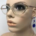 Vintage Specsavers Jean Eyeglasses Glasses Frame Clear Pink Oval Used Eyeglass Frames Retro