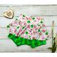 Watermelon Baby Girl Skirted Bummies | Body Suit Birthday Party Outfit Summer
