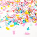 Tropical Party Confetti Mix - Pastel Rainbow For Beach Weddings, Birthday Parties & Baby Showers Photo Prop