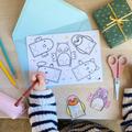 Colour Your Own Finger Puppets Card