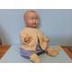 Antique Jointed Baby Doll With Blue Eyes Collectors Creepy Toy