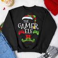 Christmas Sweatshirt, Party Gamer Elf Family Matching Group Funny Gift Pajama 2023 Sweater Gifts