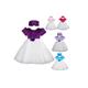 Baby Girls Party Dress With Hat 0-3 3-6 6-9 9-12 12-18 Months