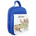 Personalised Crocodile Childrens Lunch Bag, Box, Insulated, Cool School Kids Pink, Blue, Red