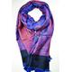 Midnight Blue/Pink Paisley /Floral Pattern Elegant Shawl/Scarf/Wrap/stole/Pashmina 195cm X 75cm