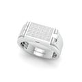 Designer 18K White Gold With Diamond Princess Cut Ring A Openable Secret Message For Men Jl Pt 1009