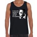 Malcolm X Quote Men's Vest Tank Top - Black Panthers Civil Rights Political