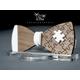 Puzzle Bowtie, Wooden Tie, Wood Enthusiast Gift, Gift For Him, 3D White Unique Dad, Son Party Tie
