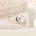 Celestial Birthstone Signet Ring | Birthday Gift Handmade For Women Celestial Birthstone Ring