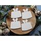4Pk Gift Box Blank Decorations, Paint Your Own Clay Decoration