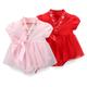 Baby Girl Hanfu Dress Romper Birthday Gift Pink & Red