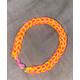 Orange/Pink Sparkle Rubber Band Loom Bracelet