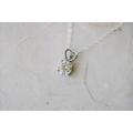 Solitaire Cz Necklace Delicate Tiny Sterling Silver Cz Necklace Dainty Cubic Zirconia