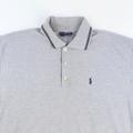 Ralph Lauren Polo Shirt 90S Tee Vintage Collared Top Festival Summer Grey Size E