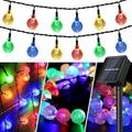 Outdoor String Lights 23FT String Lights Globe with 50 Waterproof Bulbs Hanging Lights Patio Decor for Backyard Porch Party Garden Wedding Outdoor Indoor Decor (Multicolored)