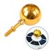 Mduoduo 1 Pcs Outdoor Flagpole Ball Topper Ornament 3inch Gold Anodized Aluminum Finish