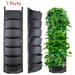 LELINTA 7 Pocket Wall Hanging Planting Bag Hanging Wall Planters for Indoor Outdoor Plants New 7 Pockets Vertical Garden Planter Hanging Grow Bags Flower Pots Railing Deck Balcony Home Decor