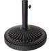 Outdoor Expressions 18 In. Round Black Concrete Umbrella Base SL-USC-51-BLK