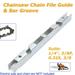 Fule Depth Gauge File Guide & Bar Groove for 1/4 3/8 P 0.325 Chain Saw Chainsaw