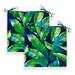 Set of 2 Blue Palms Square Outdoor Chair Pad